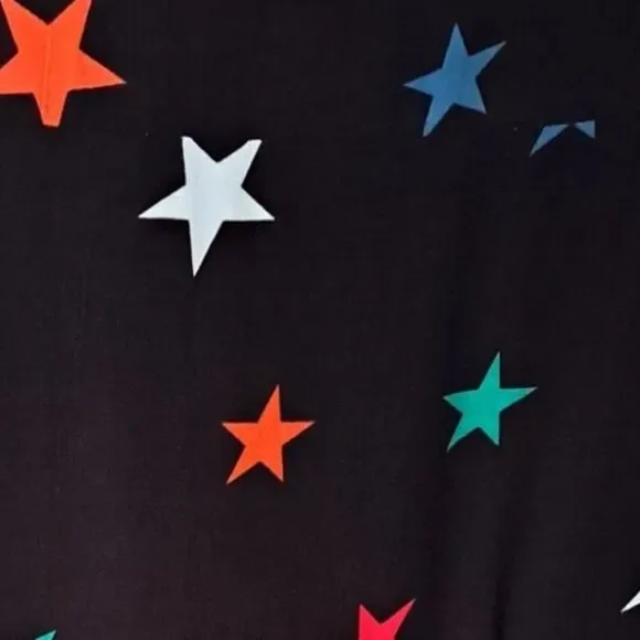 Nobody's Child Star Multi Color Cut out Mini Skater Dress Black Size 6 - Picture 6 of 16